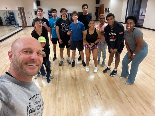 Happy picture of jump rope students for personal one on one Strong Surge coaching with Dan Bantell from Coming On Strong 